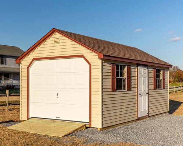 Pre Built Garages - Amish Made Shed Garages - The Olde Sale Barn