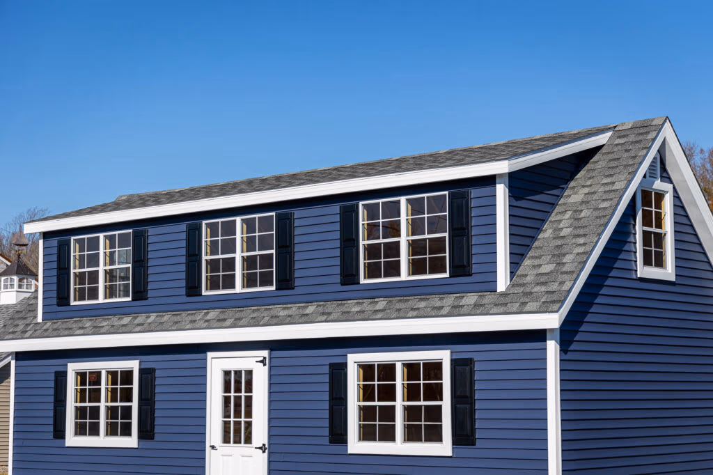 chalet garage, two story shed