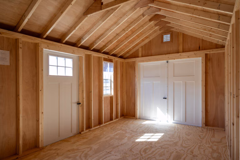 Olde Sale Barn Cape Shed Interior-60240