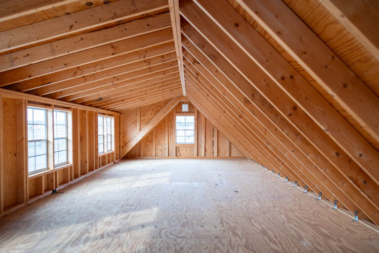 second story interior photo of shed
